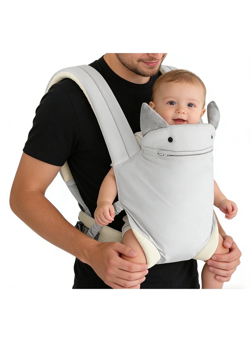 xppier Baby Wrap Carrier Baby Adjustable Wraps Carrier Ergonomic Infant Carriers Easy to Wear Infant Carrier Slings, Lightweight Hands Free Baby Sling, Adjustable Baby Carriers for Newborn to Toddler，Newborn to Toddler 1-48 Months Front and Back Baby Holder Carrier for Men Dad Mom - Image 5