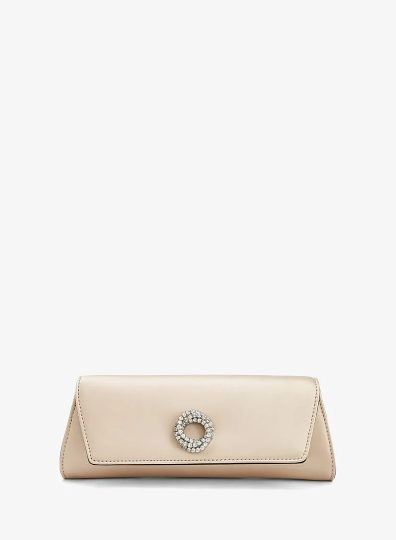 سيليست Embellished Clutch With Detachable Chain Strap