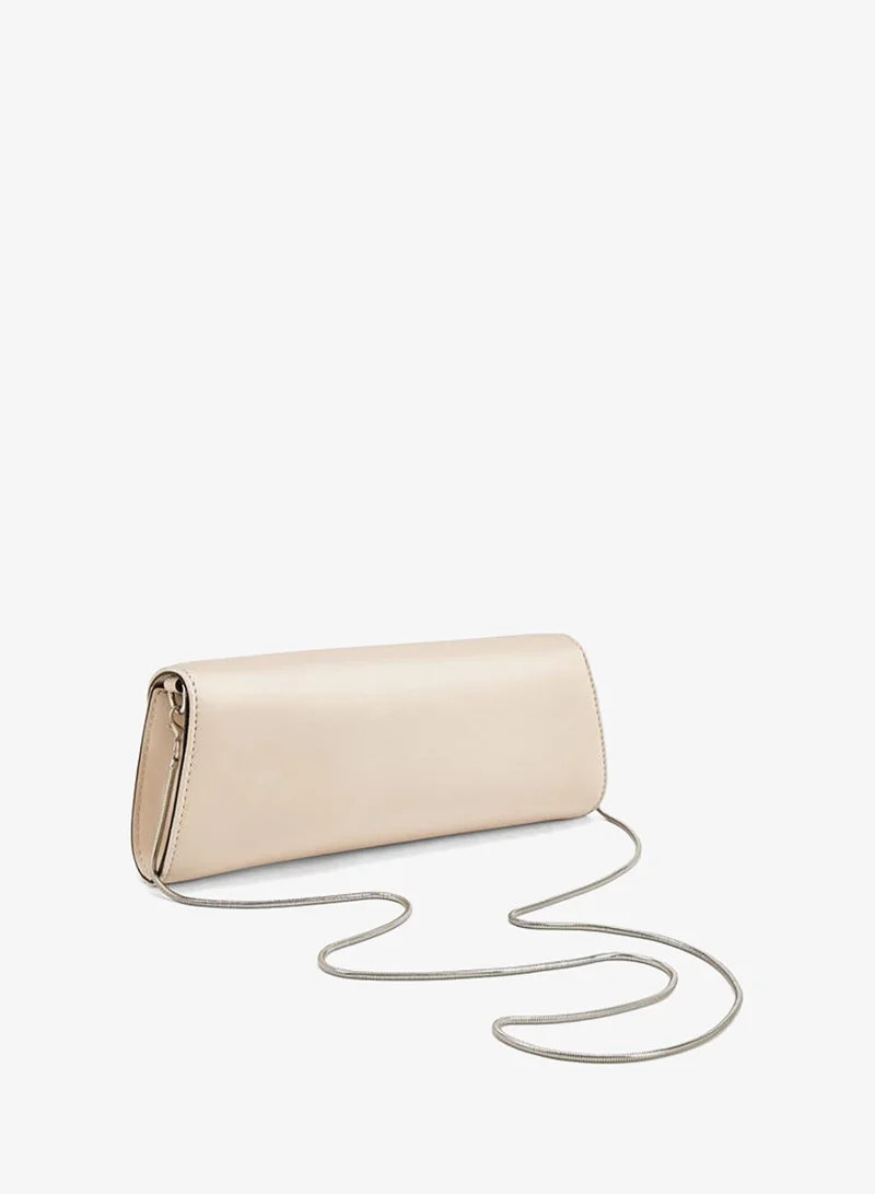 سيليست Embellished Clutch With Detachable Chain Strap
