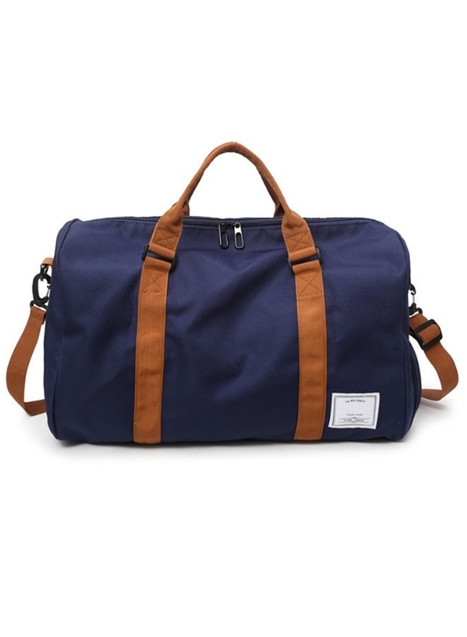 DURKU Fashionable Oxford Cloth Handbag, Men's / Women's Fitness Bag, Travel Bag / Shoulder Bag / Handbag / Sports Bag / Luggage Bag, Canvas Bag - Blue - Image 1