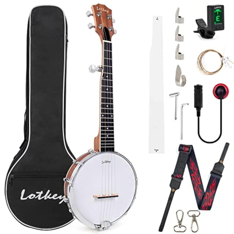 LOTKEY, 5-String Banjo, 26 inch (CR2032) - Image 1