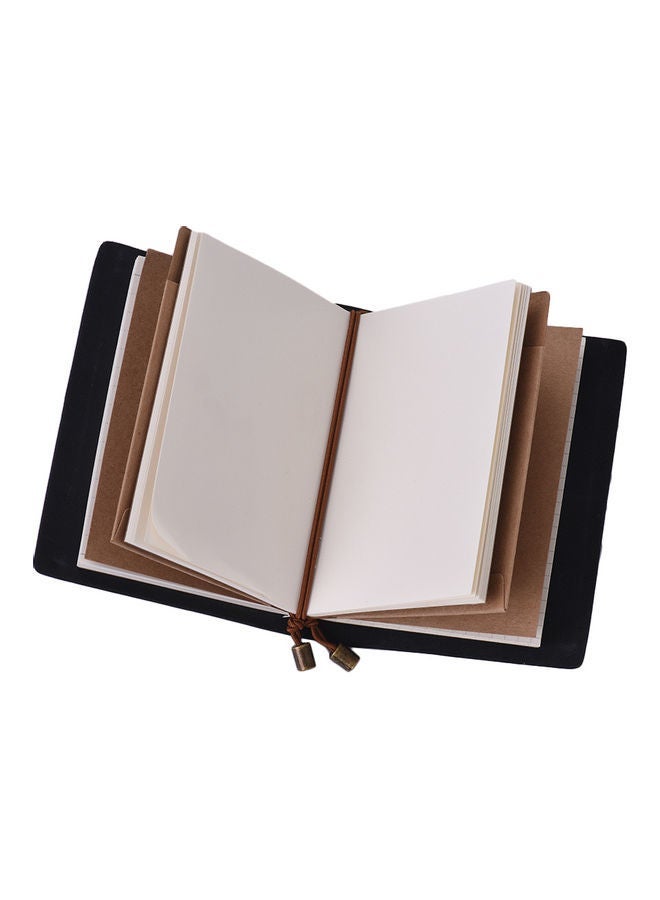 NIBEMINENT Soft Cover Notebook with Elastic Strap Black - Image 5