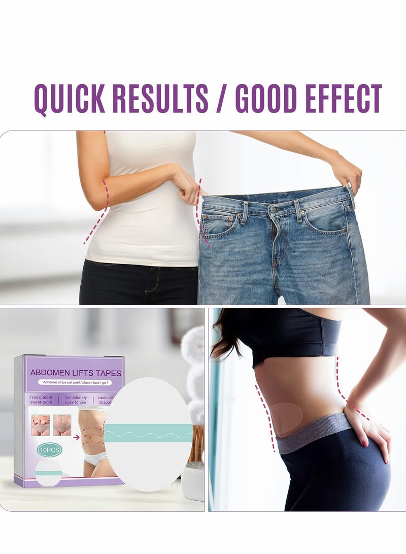 KASTWAVE Abdomen Lift Tapes, Body Tape, for Cellulite & Sagging Skin on Abdomen, 10 PCS Lifts Cellulite & Sagging Skin on Abdomen, Smooths wrinkles - Image 5