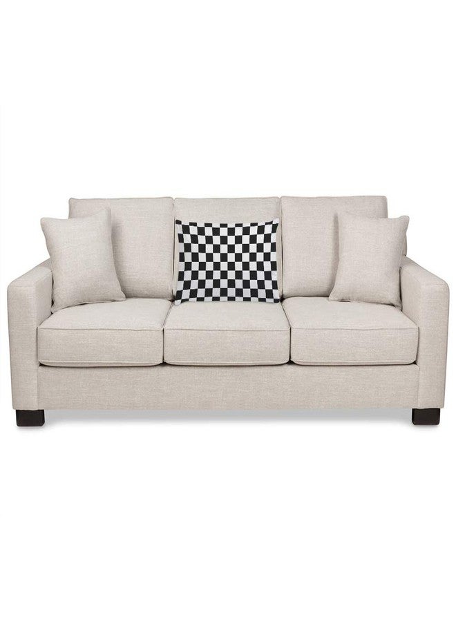 EKOBLA Throw Pillow Cover Car Racing Sports Cool Black White Formula Checkered Plaid Pattern Geometric Design Decor Lumbar Pillow Case Cushion for Sofa Couch Bed Standard Queen Size 20x30 Inch - Image 3