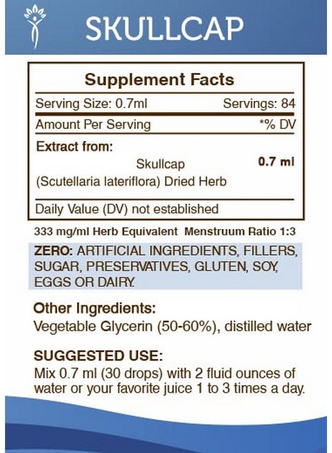 Secrets of the Tribe Secrets of the Tribe Skullcap Tincture Alcohol-Free Extract, Skullcap Scutellaria lateriflora Calming Effect 2 oz - Image 4