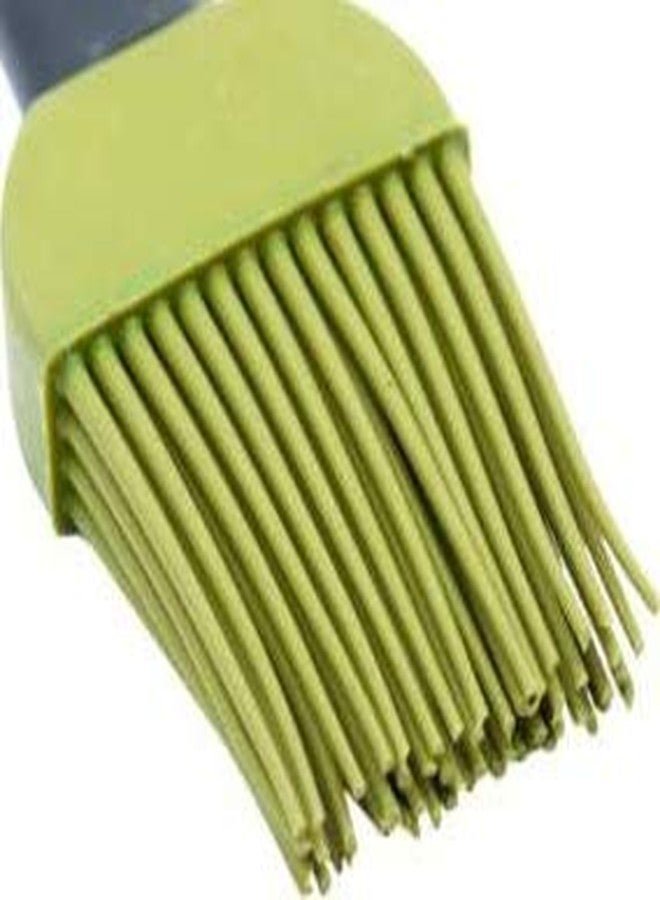 GAFFEL 2Pcs Silicone Flat Pastry Brush Steel Handle/Multipurpose Cooking Brush 2 Pcs Set, Green with Silver Handle, 26cm - Image 4