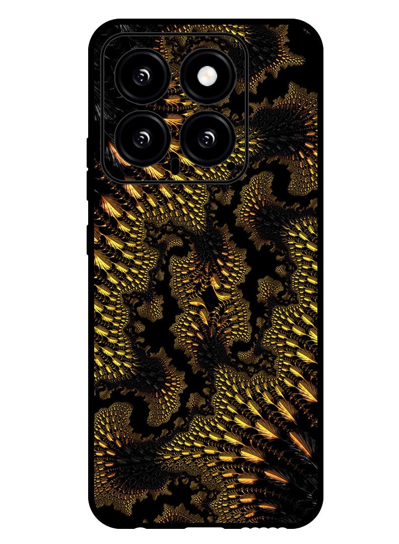 Theodor Protective Case Anti Scratch Shock Proof Bumper Cover For Xiaomi 14 fractal_abstraction_sinuous - Image 1