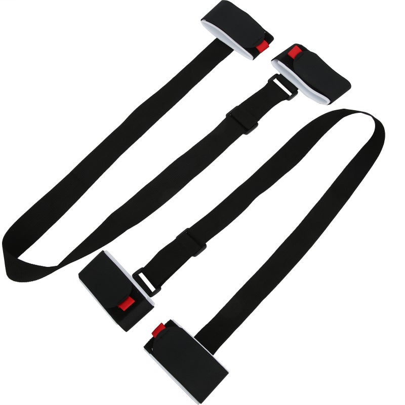 2Pcs Power Training Snowboard Shoulder Strap Handle Double Skis Adjustable Fixing Belt - Image 2