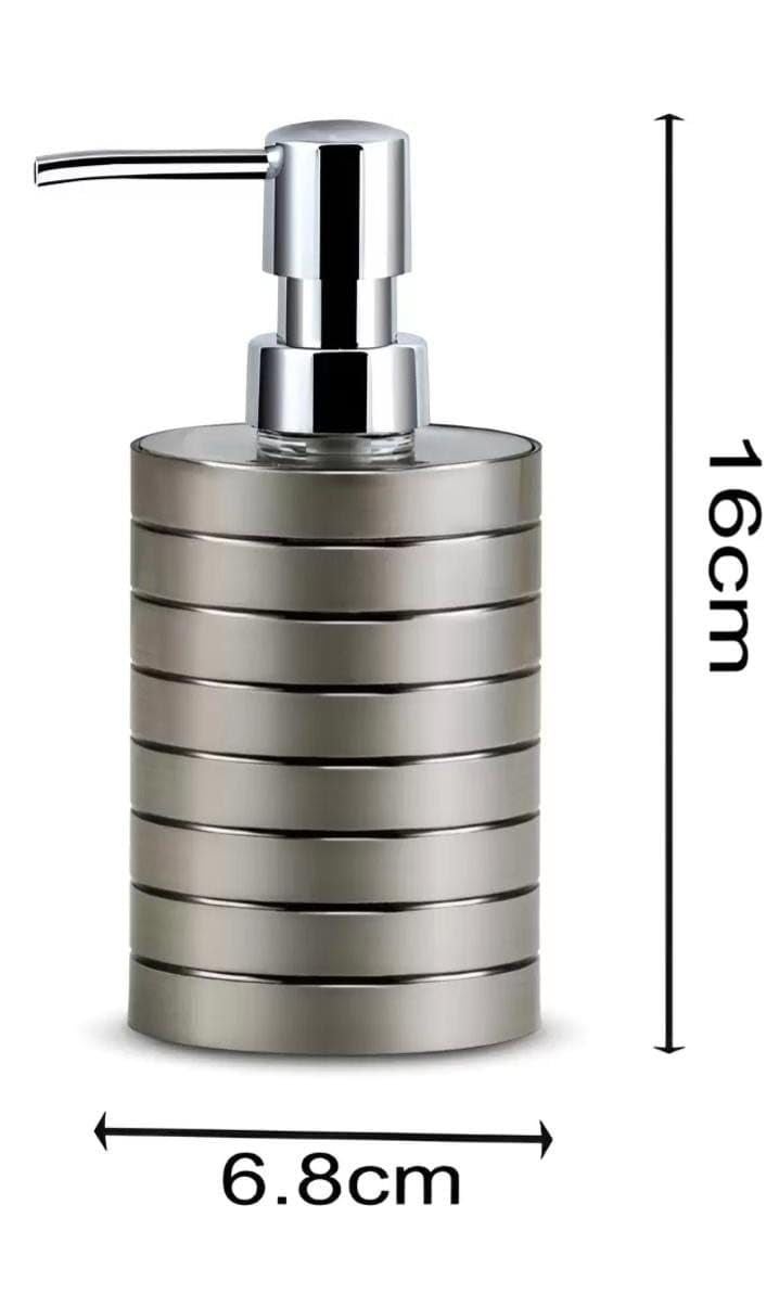 Drumil Miami Soap Dispenser - 6.8 cm × 6.8 cm × 16 cm - Modern Bathroom Liquid Soap Dispenser for Kitchen, Bathroom, Shower & Sink – Durable, Stylish, Easy-to-Use, Compact Size - Image 3