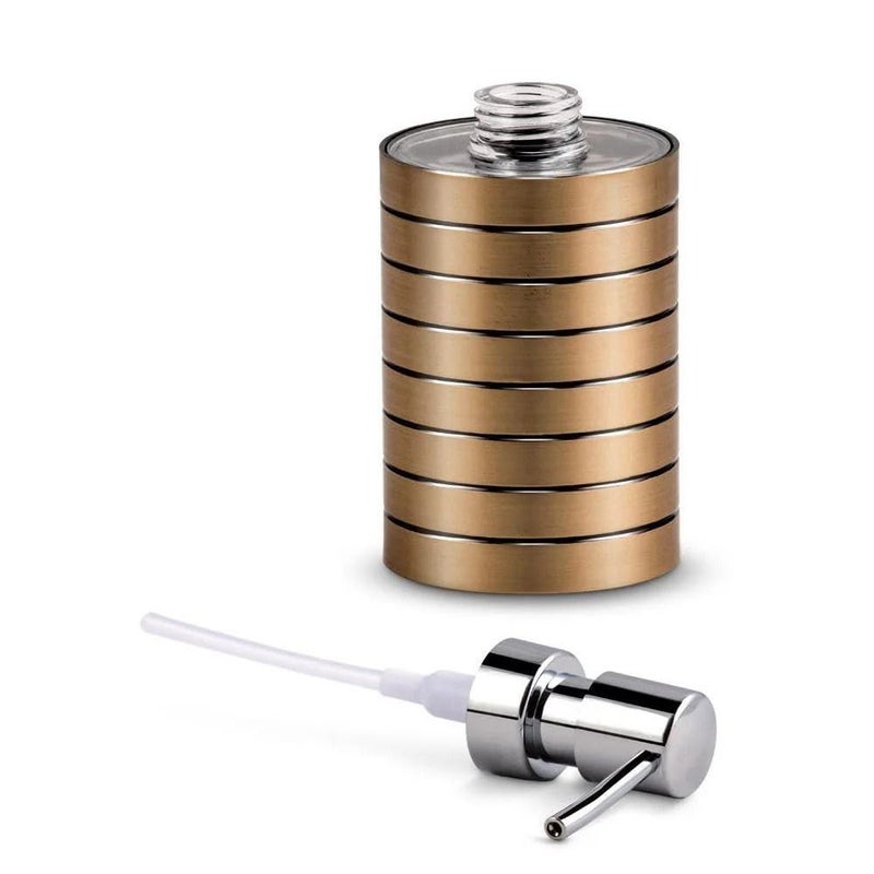 Drumil Miami Soap Dispenser - 6.8 cm × 6.8 cm × 16 cm - Modern Bathroom Liquid Soap Dispenser for Kitchen, Bathroom, Shower & Sink – Durable, Stylish, Easy-to-Use, Compact Size - Image 4
