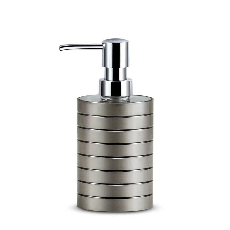 Drumil Miami Soap Dispenser - 6.8 cm × 6.8 cm × 16 cm - Modern Bathroom Liquid Soap Dispenser for Kitchen, Bathroom, Shower & Sink – Durable, Stylish, Easy-to-Use, Compact Size - Image 1