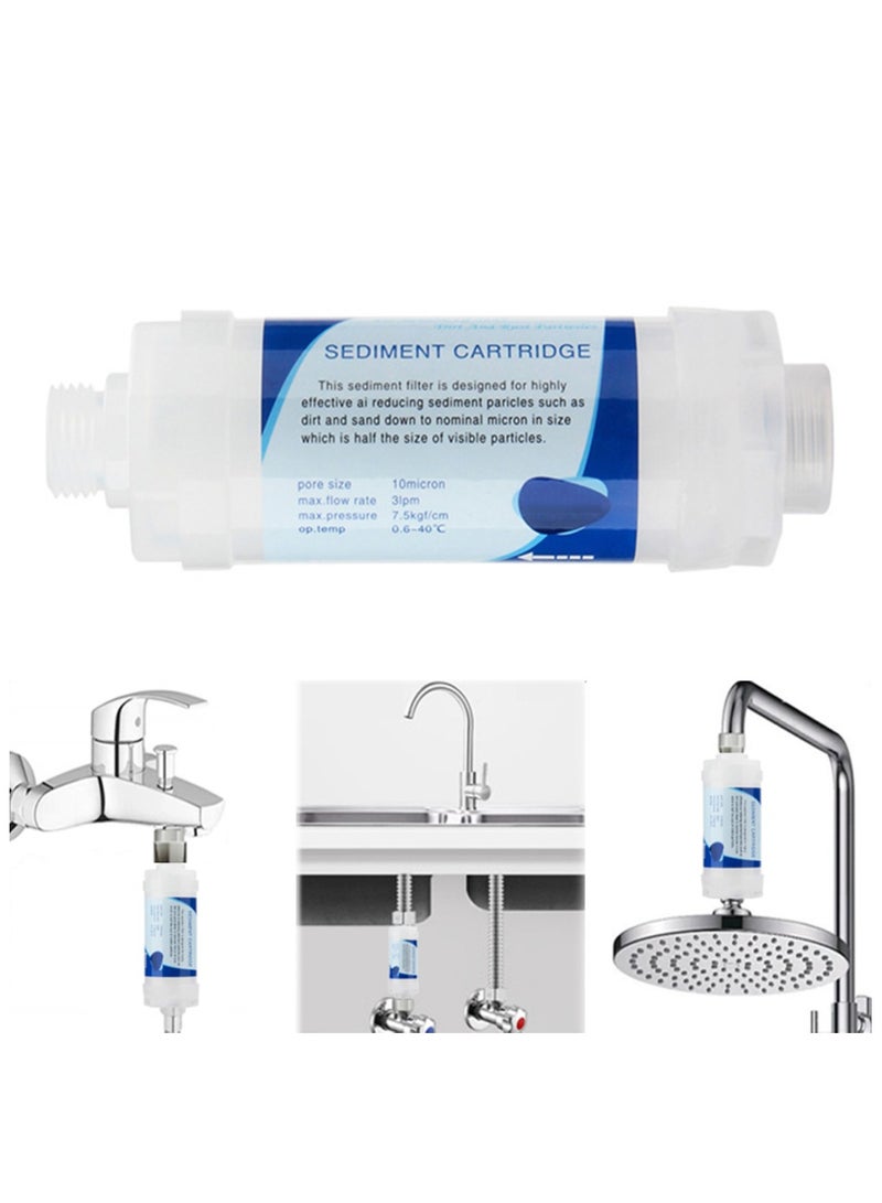 بلرولتي فلتر دش، فلتر 10 ميكرومتر لازالة الكلور والصدا، يمنع تساقط الشعر وجفاف البشرة، غلاف شفاف، دش عديم الرائحة - Image 1