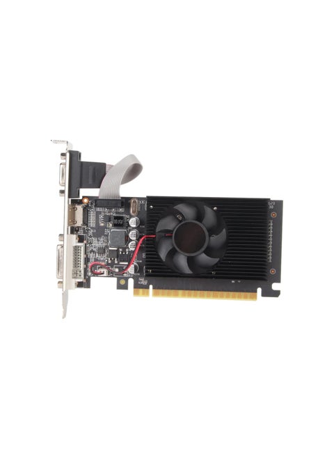 GT610 Graphics Card, 2GB 64bit DDR3 Computer Gaming Graphics Card, DVI VGA, PCI Express 1.1 x 16, Single Cooling Fan, for Computer Desktop