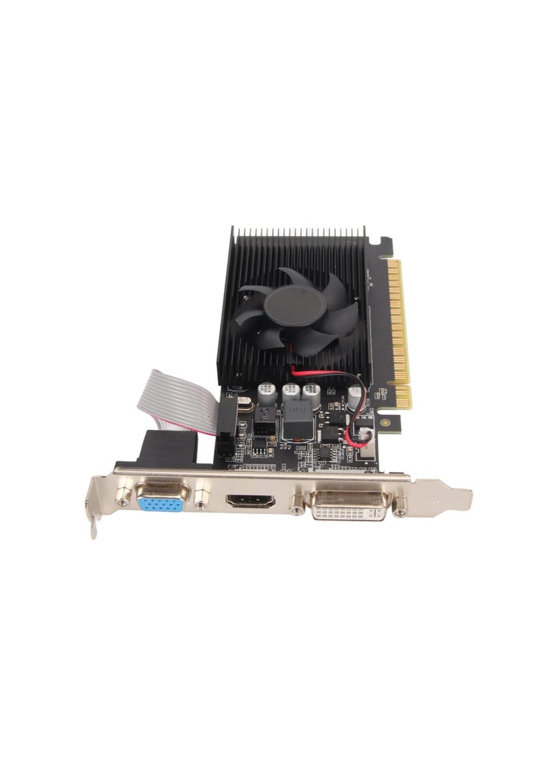 Generic - GT610 Graphics Card, 2GB 64bit DDR3 Computer Gaming Graphics Card, DVI VGA, PCI Express 1.1 x 16, Single Cooling Fan, for Computer Desktop - Image 1