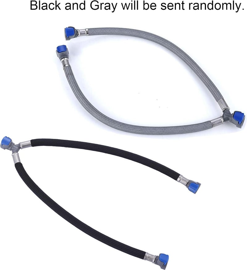 WOWOW Quick Connect Hose Hot and Cold Supply Hoses for Bathroom Faucet - Image 4