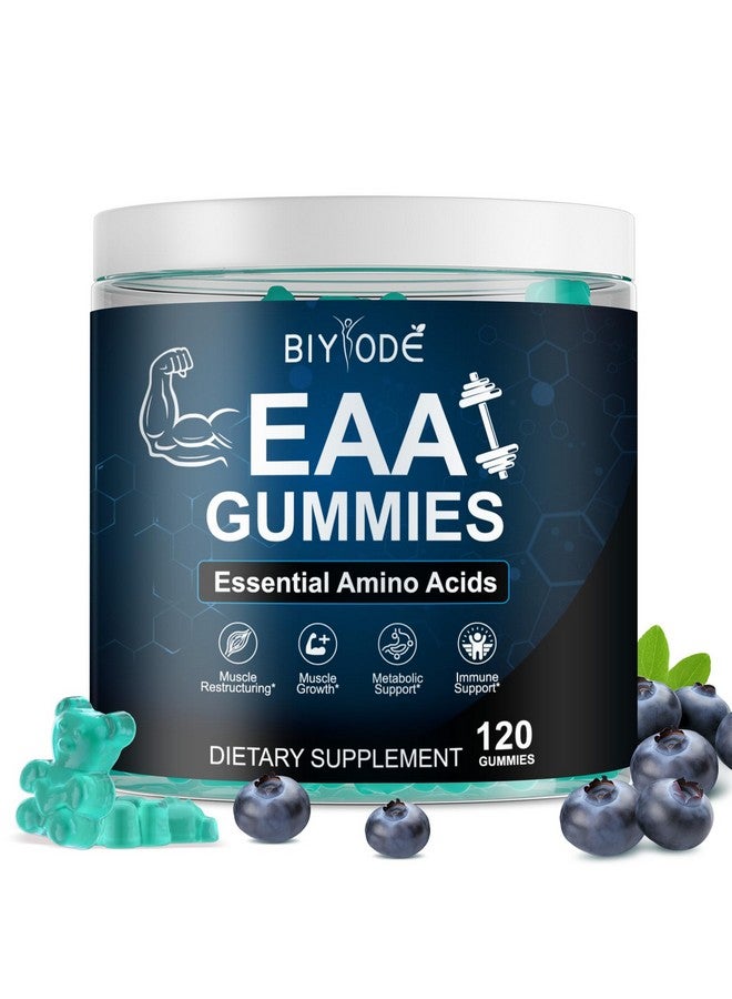 BIYODE جيلي بيود EAA: الأحماض الأمينية الأساسية 9 أحماض أمينية أساسية وأحماض أمينية متفرعة خالية من الكائنات المعدلة وراثيًا خالية من الغلوتين مناسبة للنباتيين 120 جيلي توت أزرق - Image 1