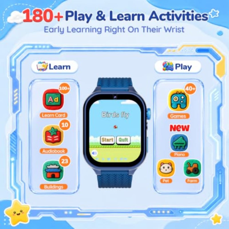 Watch, Boys Girls Toys, Smart Watch with 180+ Games and Learning Toys, 1.69" Toddler Watches Toy with Camera, Alarm, Digital Watch Birthday Gifts for 3 4 5 6 7 8 9 10 Year Old Boys - Image 3