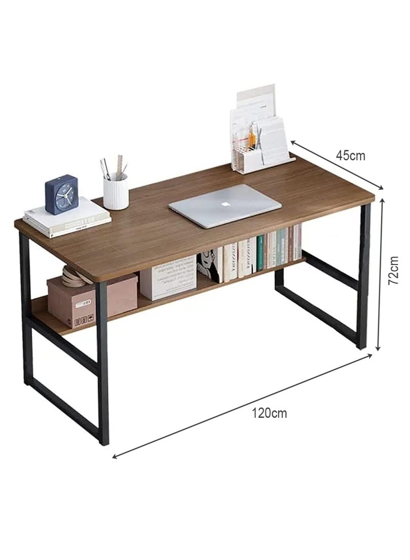 AGD Computer Desk with Bookshelf Simple Assembly for Bedroom - Image 5