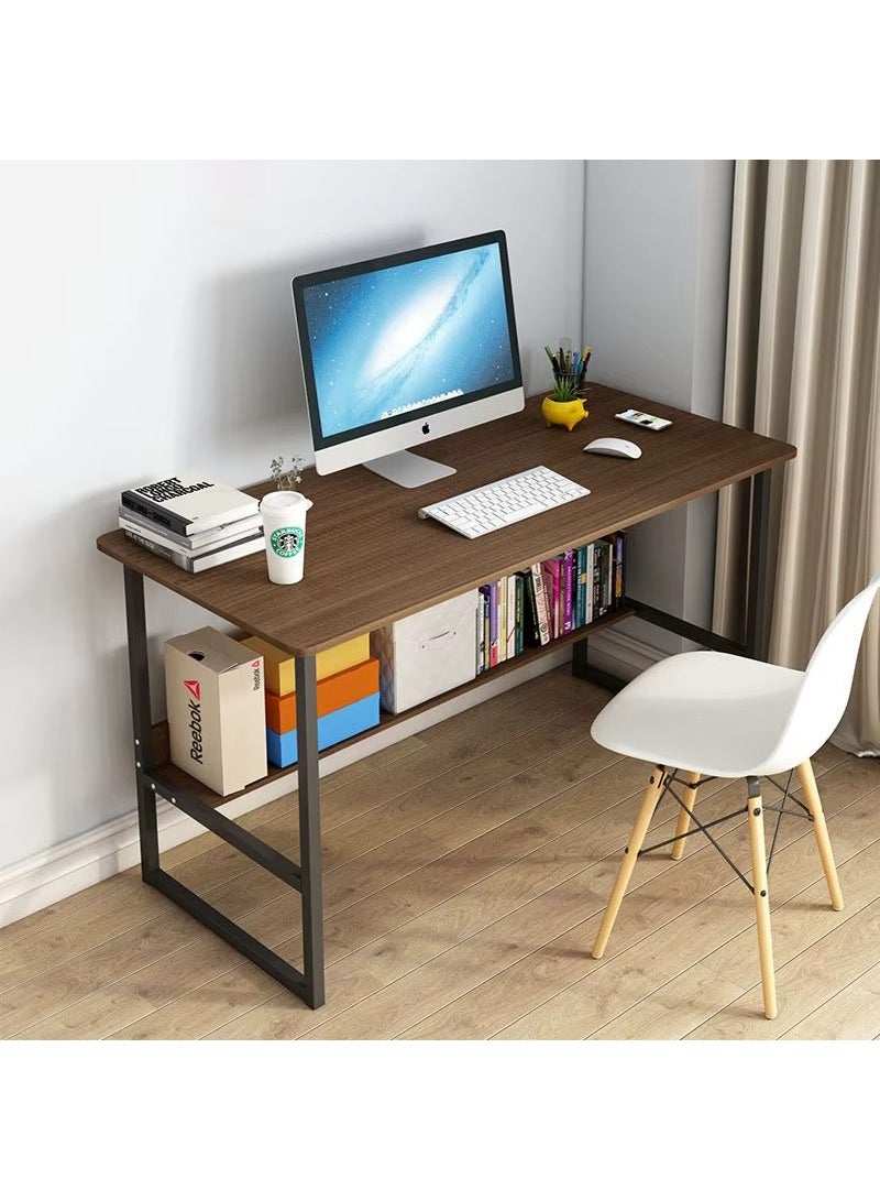 AGD Computer Desk with Bookshelf Simple Assembly for Bedroom - Image 1