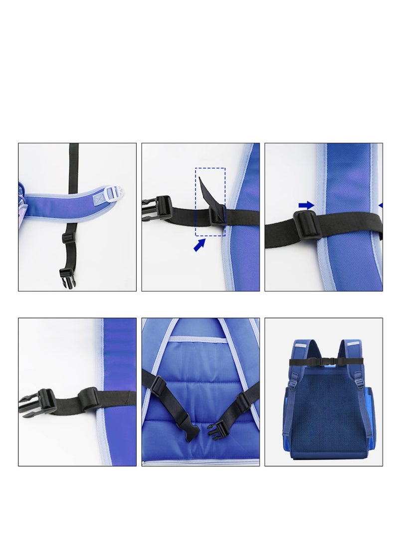 Adjustable Backpack Chest Strap Set - 2PCS Quick Release  Anti-Slip Nylon Sternum Straps for Outdoor Travel  Universal Fit - Image 5