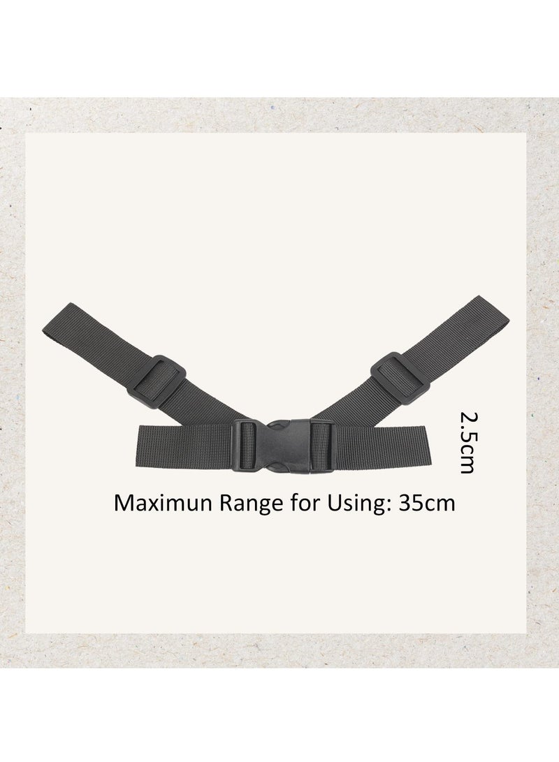 Adjustable Backpack Chest Strap Set - 2PCS Quick Release  Anti-Slip Nylon Sternum Straps for Outdoor Travel  Universal Fit - Image 4