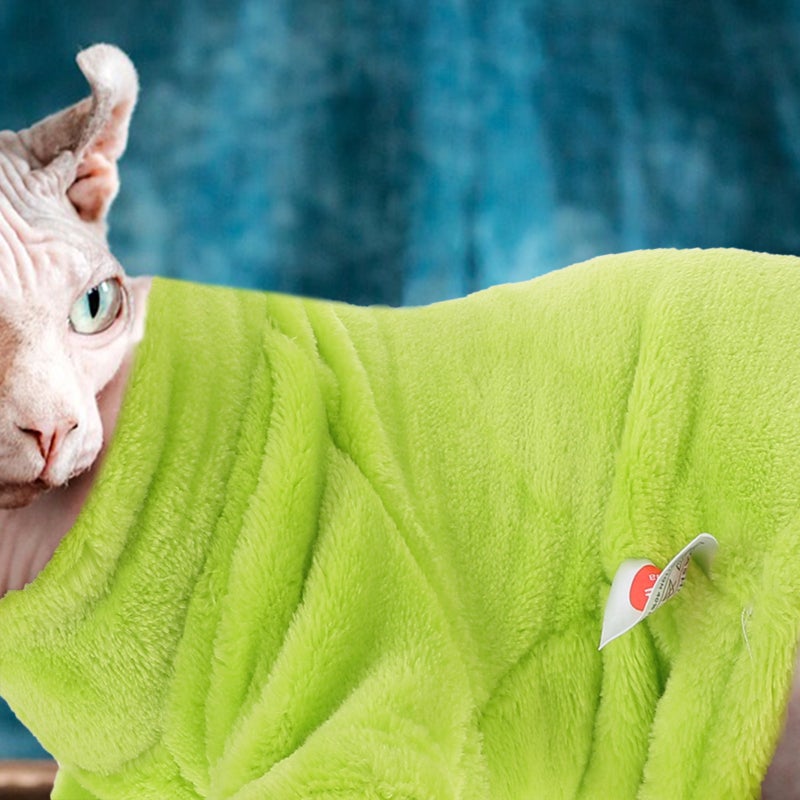 Cat Clothes Winter Cat Clothing Pet Coat Thickened Outfit Cat Apparel L - Image 4