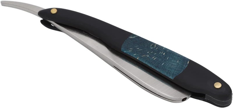 klarako Straight Edge Razor Men Zinc Alloy Portable Barber Folding Manual Haircut Razor for Face Grooming - Image 4