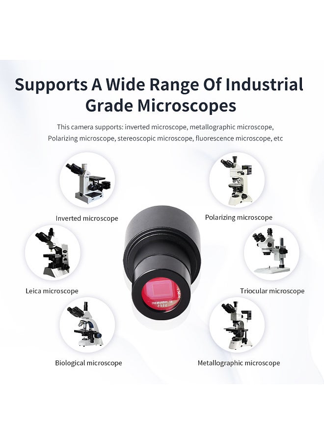Generic - Digital Electronic Eyepiece IMX377 USB Microscope Camera FHD 4K USB2.0 color 8MP Digital Camera Free Driver for Microscope or Telescope - Image 1
