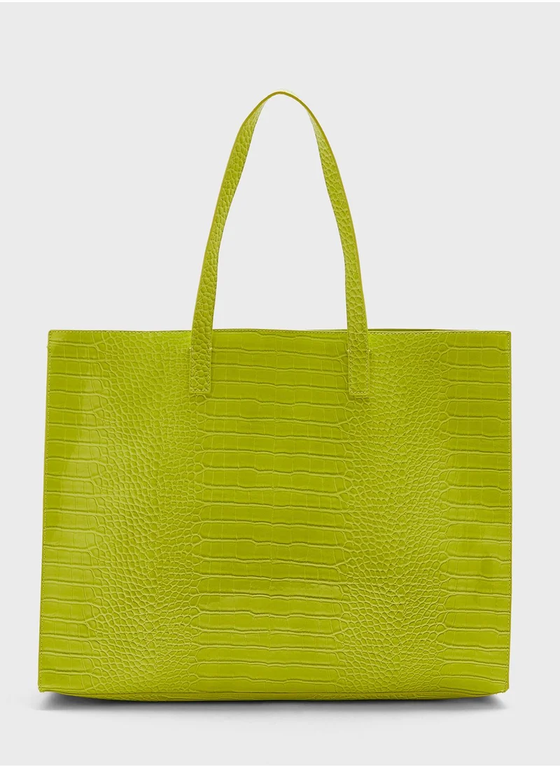 Ted Baker Allicon Croc Effect Ew Icon Tote Bag