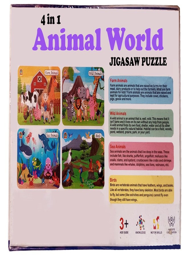 The GrowSome Hindi Vowels to Build Kid Knowledge| English Vocabulary Jigasaw | Animal Puzzle for Kids| Kids Jigsaw Puzzle, Indian Seasons Theme, Ages 3+ (Animals) - Image 3