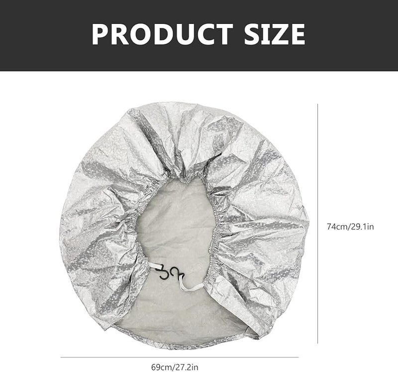 غطاء إطار احتياطي من فيلم الألومنيوم مضاد للغبار ومقاوم لأشعة الشمس مع مشبك سهل للسيارة وسيارة الدفع الرباعي والمقطورة - Image 3