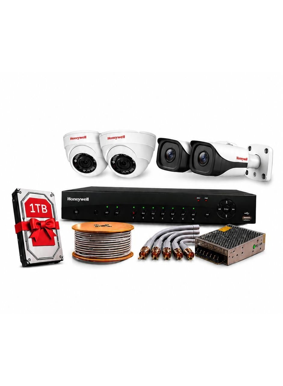 هوني ويل Honeywell 4 Honeywell Cameras Bundle