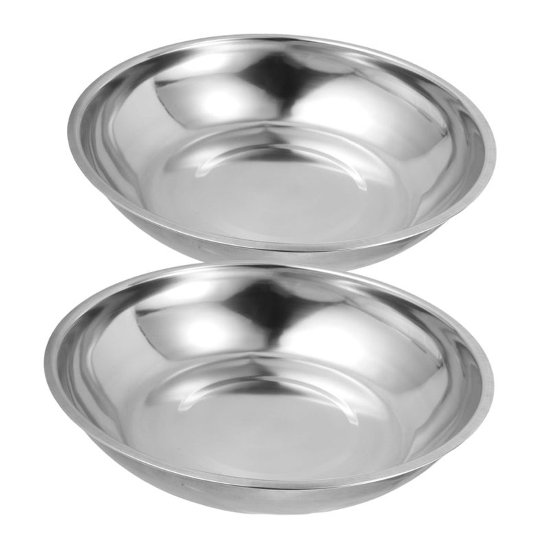 2pcs Stainless Steel Weighing Dish Scale Pan Replacement Smooth Surface for Kitchen and Lab Use - Image 2