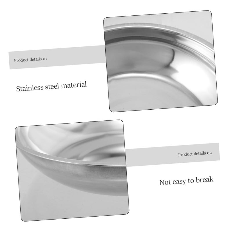 2pcs Stainless Steel Weighing Dish Scale Pan Replacement Smooth Surface for Kitchen and Lab Use - Image 4