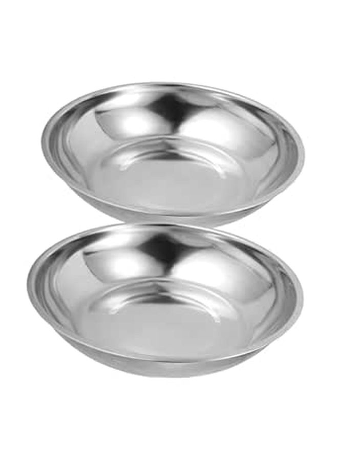 2pcs Stainless Steel Weighing Dish Scale Pan Replacement Smooth Surface for Kitchen and Lab Use - Image 1