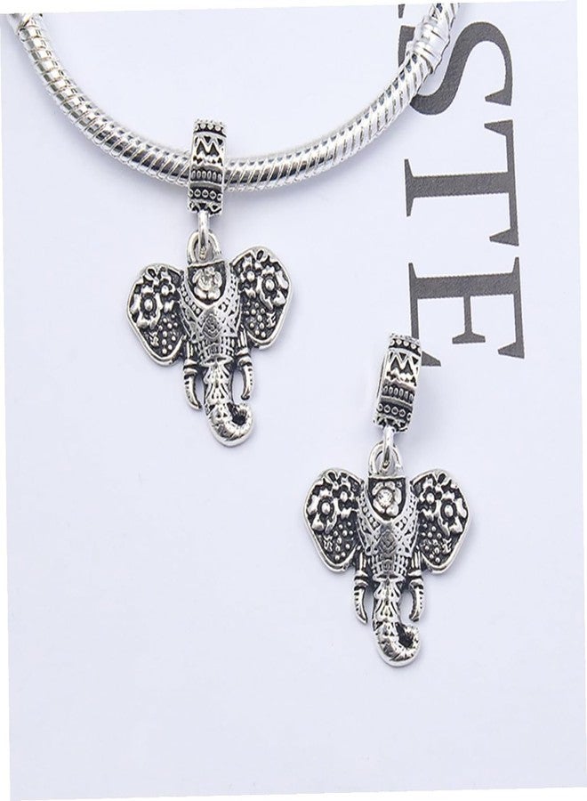 Buildcon Elephant Shape Pendant Compatible, Bracelets for Women, and Pendant for Bracelet - Image 3