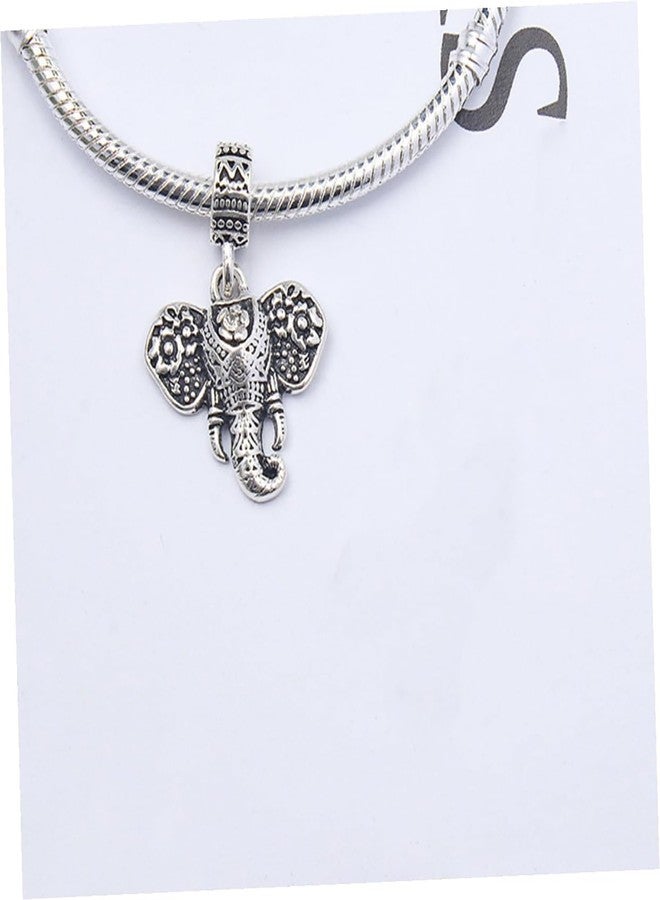Buildcon Elephant Shape Pendant Compatible, Bracelets for Women, and Pendant for Bracelet - Image 5
