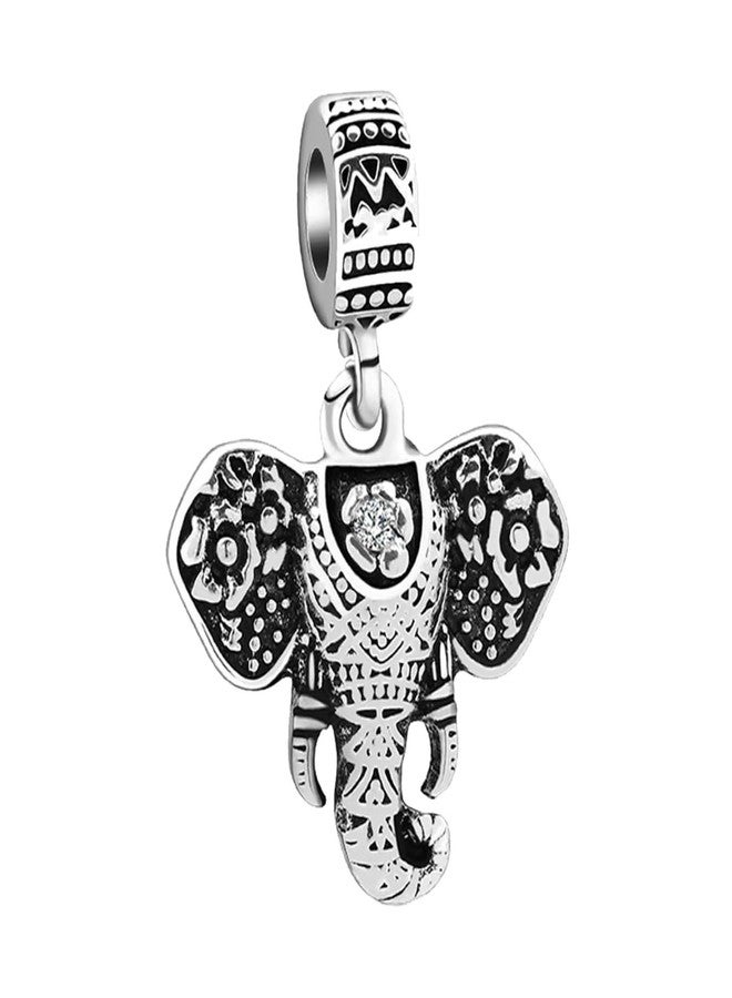 Buildcon Elephant Shape Pendant Compatible, Bracelets for Women, and Pendant for Bracelet - Image 1