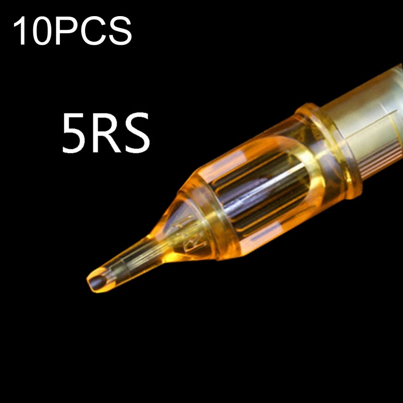 Disposable Tattoo Cartridge Needles 10pcs 5RS Premium ABS Material Rust-resistant - R-type Round Mouth Design Sterilized Tattoo Needles for Tattoo Beginners Artists Eyebrow Eyelid Lip Small Tattoo Des - Image 3