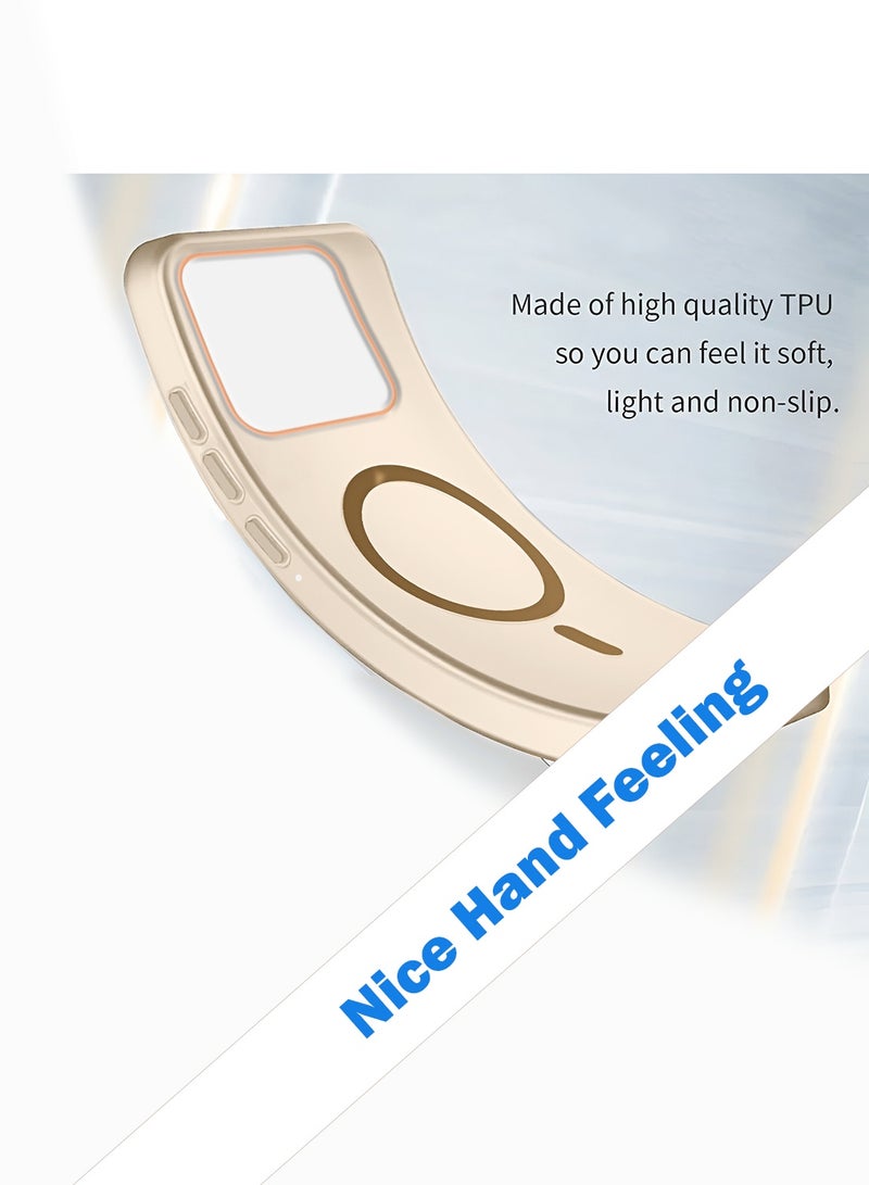 دبليو تيك غطاء هاتف موتو موتورولا Moto G86 / Moto G86 Power 5G 2025 هجيني شفاف مع دعم Magsafe وشحن مغناطيسي وارتفاع حول الكاميرا لمظهر أنيق - بني (MCMPMN) - Image 3