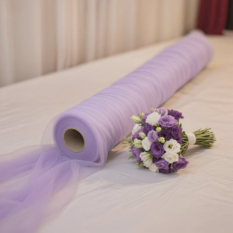 Champagne Golden Tulle Mesh Fabric Roll 1971 Inch for Wedding Arch Drapes - Image 4