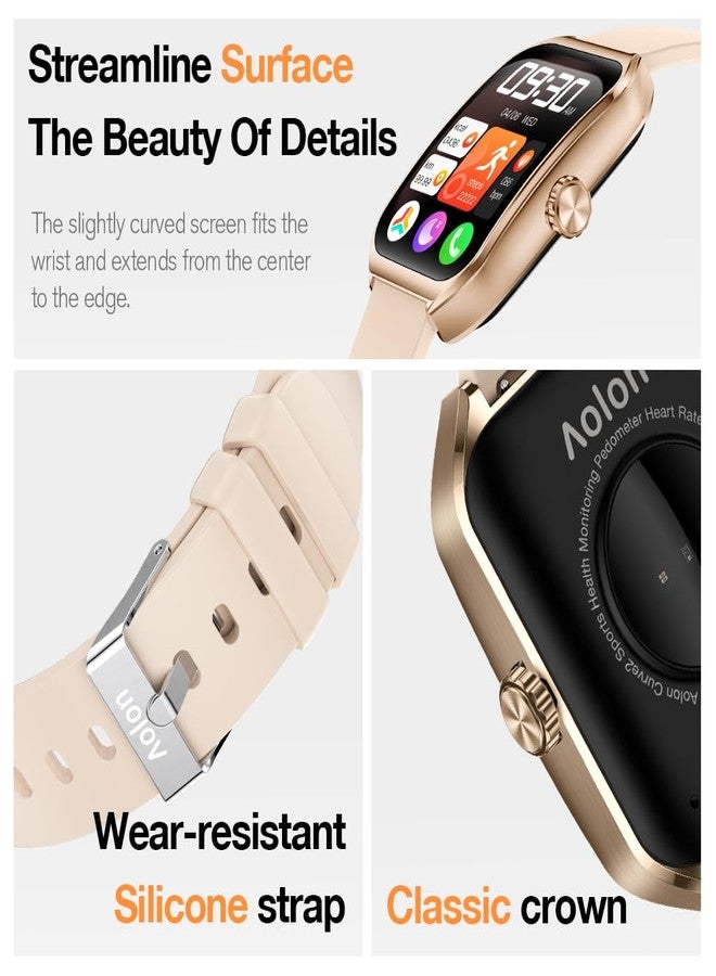 AOLON Curve 2 Smart Watch for Men Women (Black) - Image 3