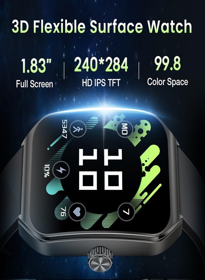 AOLON Curve 2 Smart Watch for Men Women (Black) - Image 2