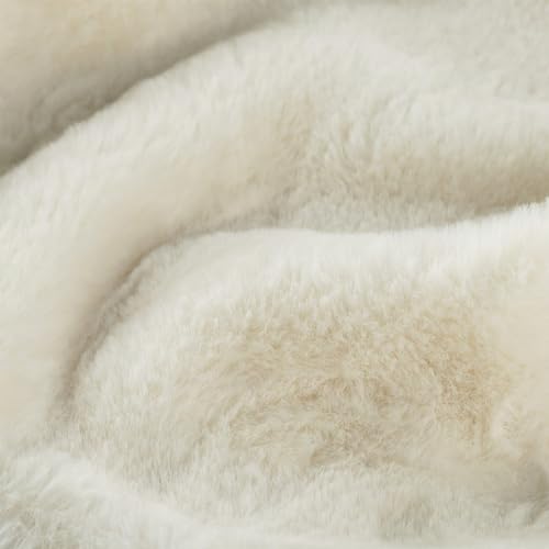 SK Studio Girls Princess Faux Fur Flower Bolero Shrug Party Wedding Dress Up Champagne - Image 5