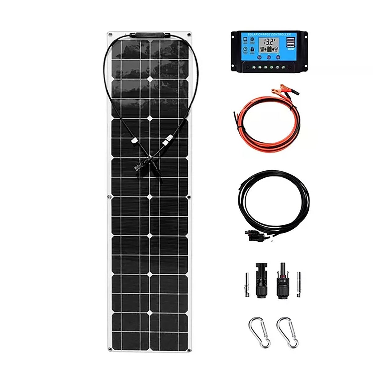 Generic Solar Panel 50W100W Solar Panel Solar Povoltaic System Roof Rv ...
