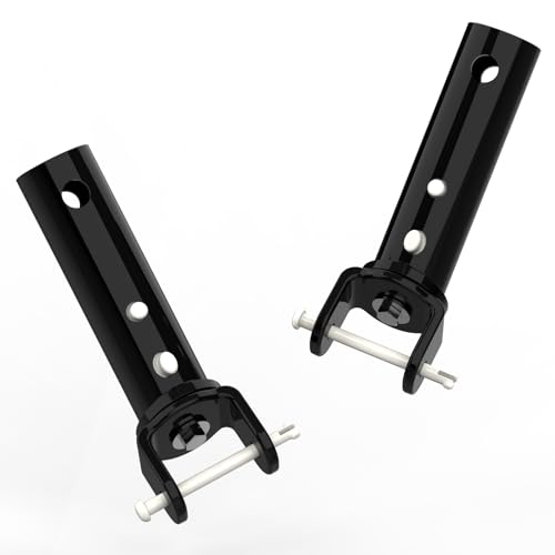 Poolvio Pool Vacuum Head Replacement Handles (2-Pack) – Heavy‑Duty Aluminum Swivel Handles with EZ Clips & Locking Pins – Fits Standard 1‑1/4″ Telescopic Pole & Pool Accessories - Image 1