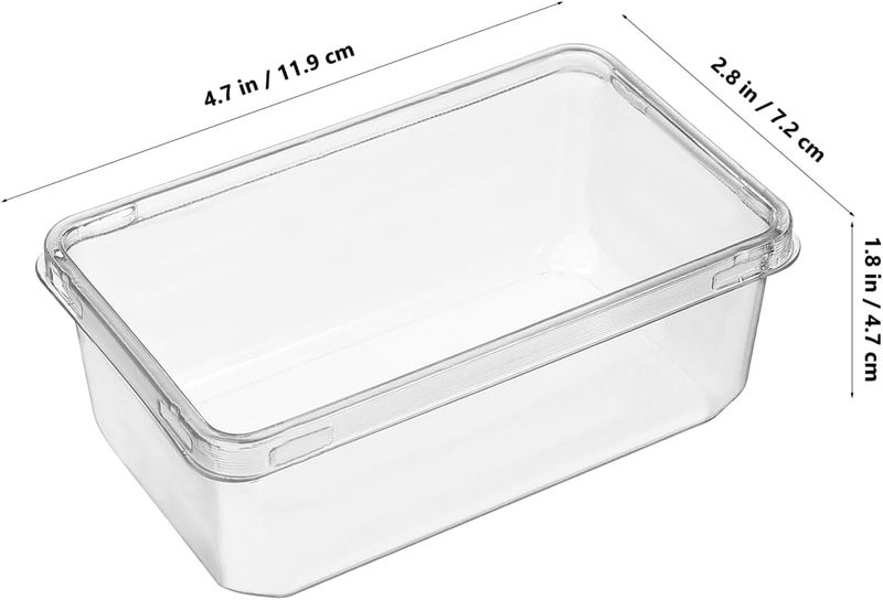 PRETYZOOM 20Pcs Transparent Tiramisu Boxes with Lids Clear Mousse Cake Containers for Party Favors Portable Bakery Take Out Cases for Storing and Desserts - Image 2