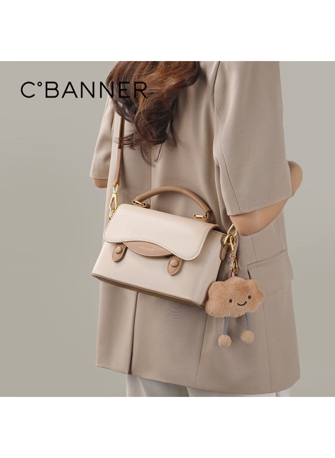 C.banner Leather Handbag, Women's Crossbody Bag, Shoulder Bag, Versatile Light Luxury Birthday And New Year Gift For Girlfriend - Image 1