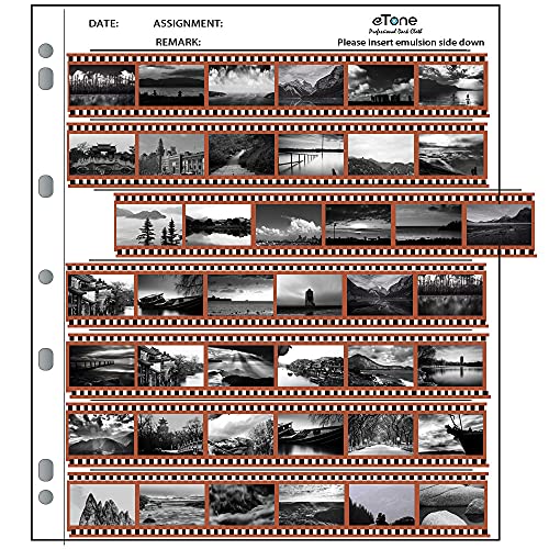 eTone 100x eTone Archival Storage Sheets 135 35mm Negative Page Preservers (100X135) - Image 1
