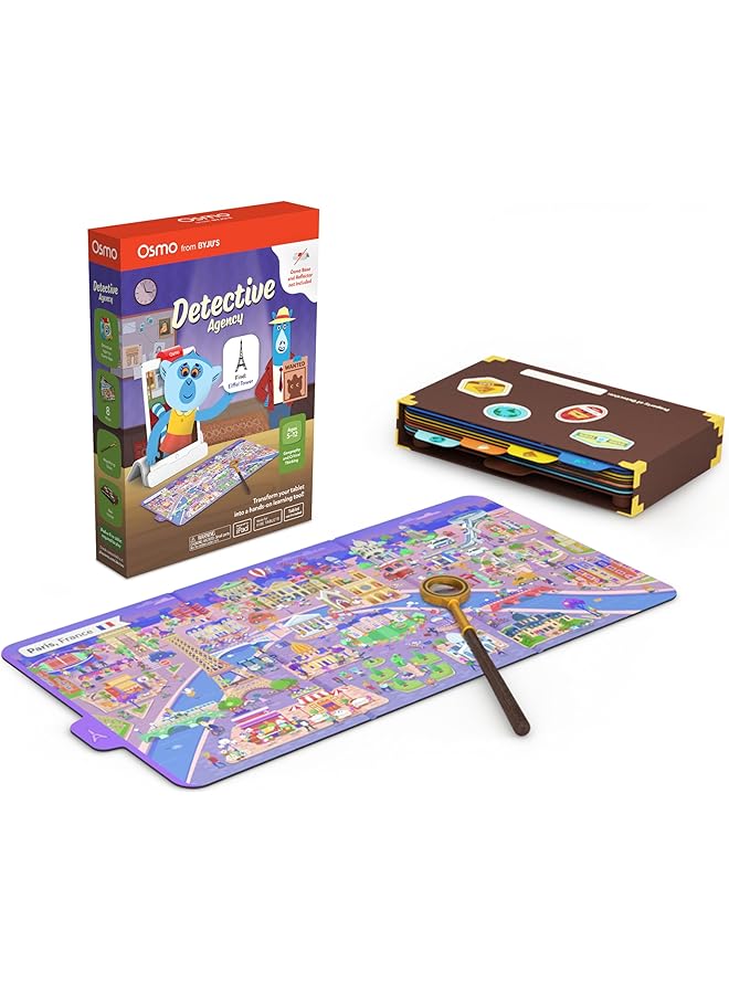 أوسمو وكالة المخبر للأعمار من 5 إلى 12 عامًا، لعبة جذعية لحل الألغاز العالمية لأجهزة Ipad أو Fire Tablet Base، مطلوبة، حزمة متعددة الألوان مكونة من 1 902 00011 - Image 1